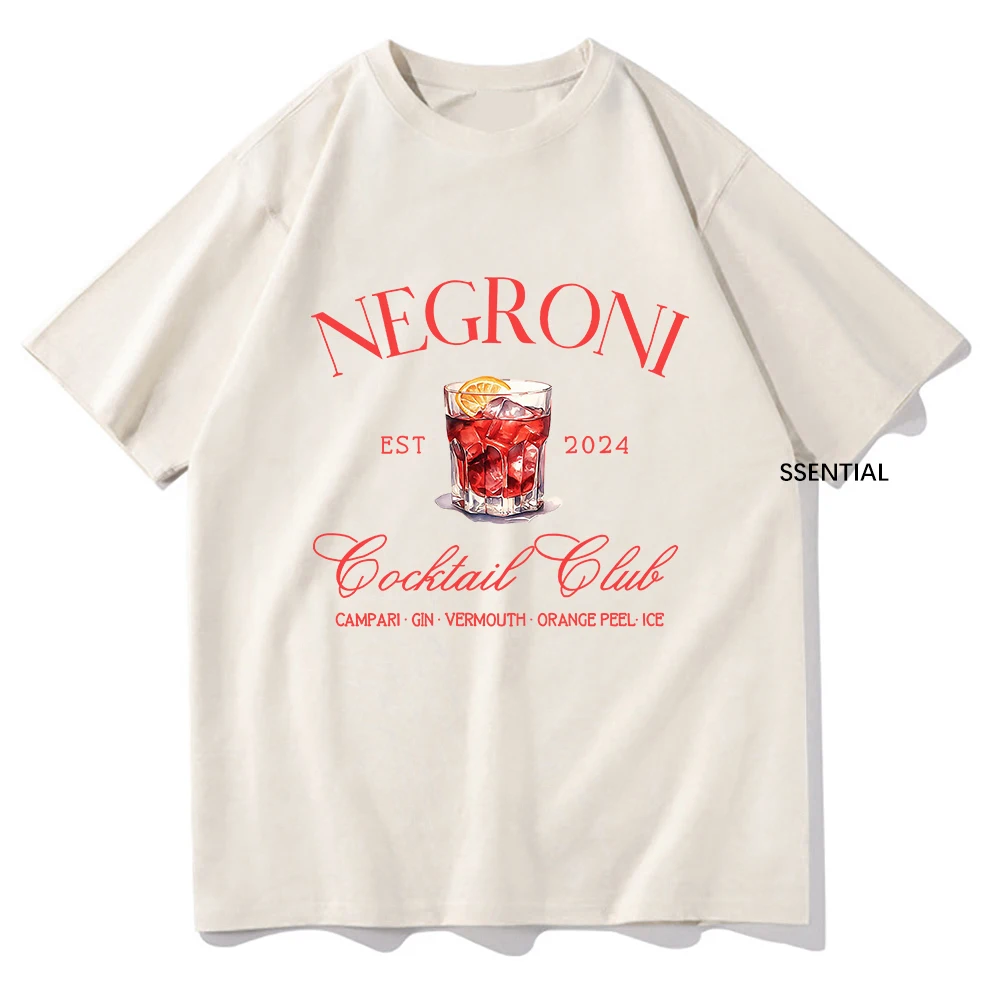 Vintage Fashion Jersey - Negroni-T-shirt Club Social Unisexe en Coton