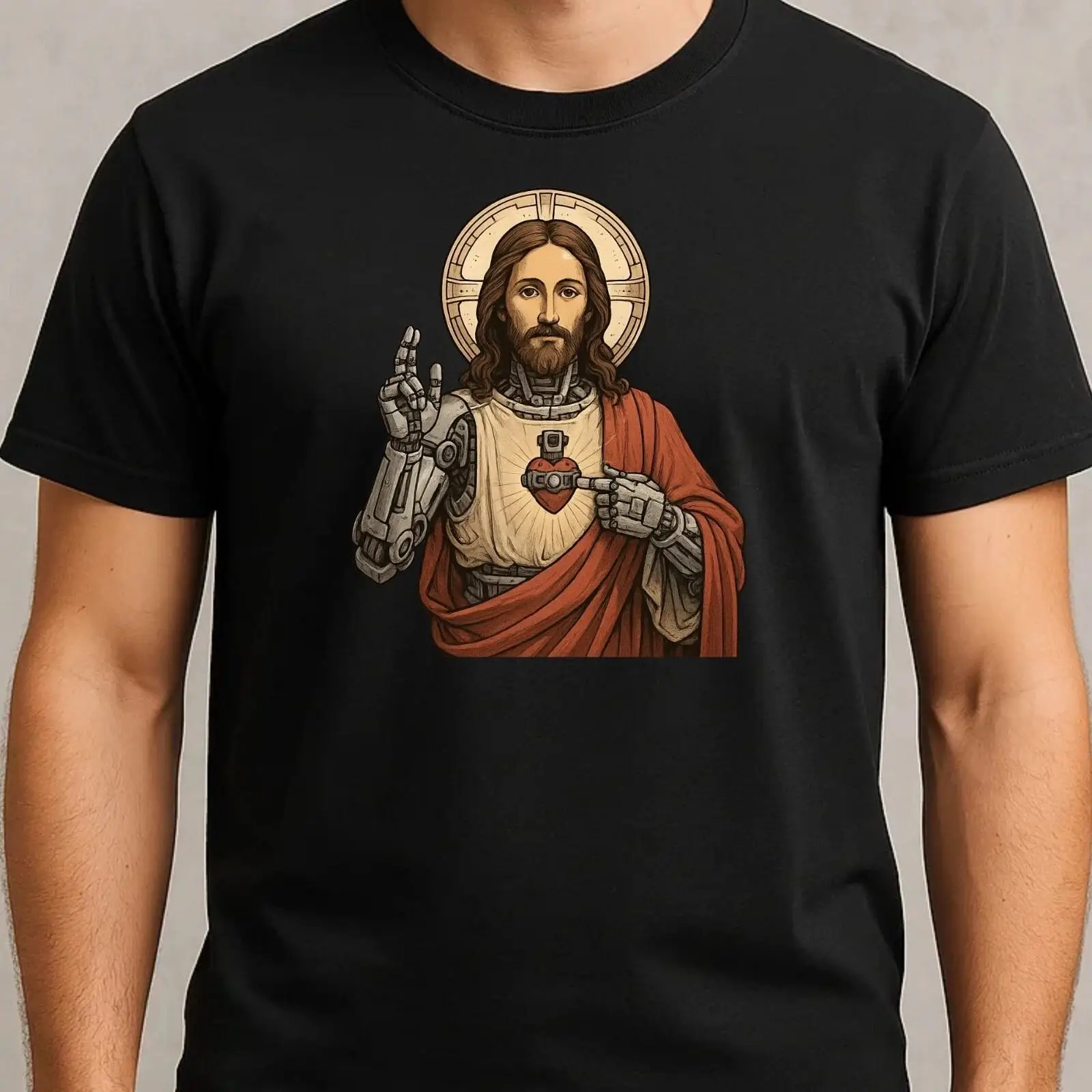 Vintage Fashion Herren - T-shirt homme vintage en coton motif