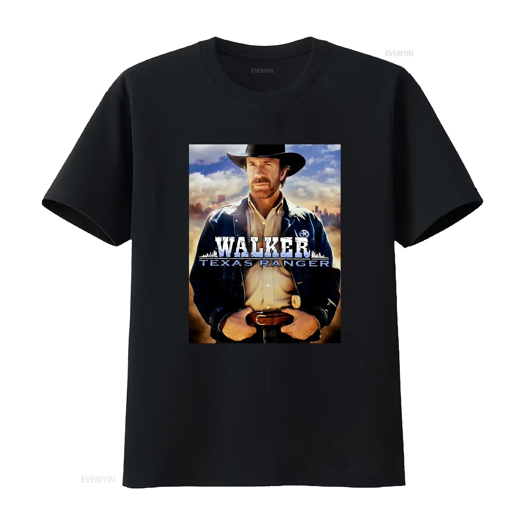 Vintage Fashion Jersey - T-shirt Walker Texas Ranger Chuck Norris