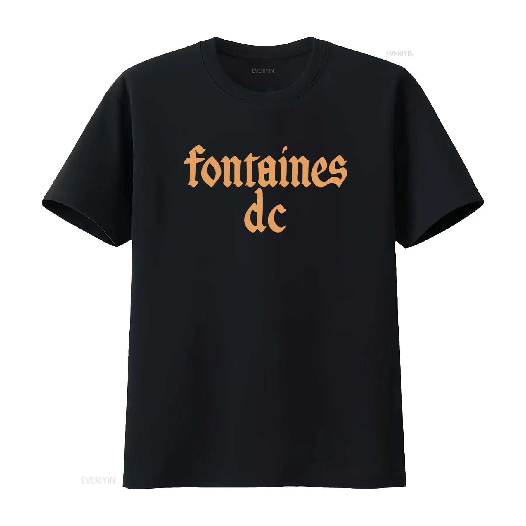 Vintage Fashion Jersey - T-shirt noir « Gothic Logo »