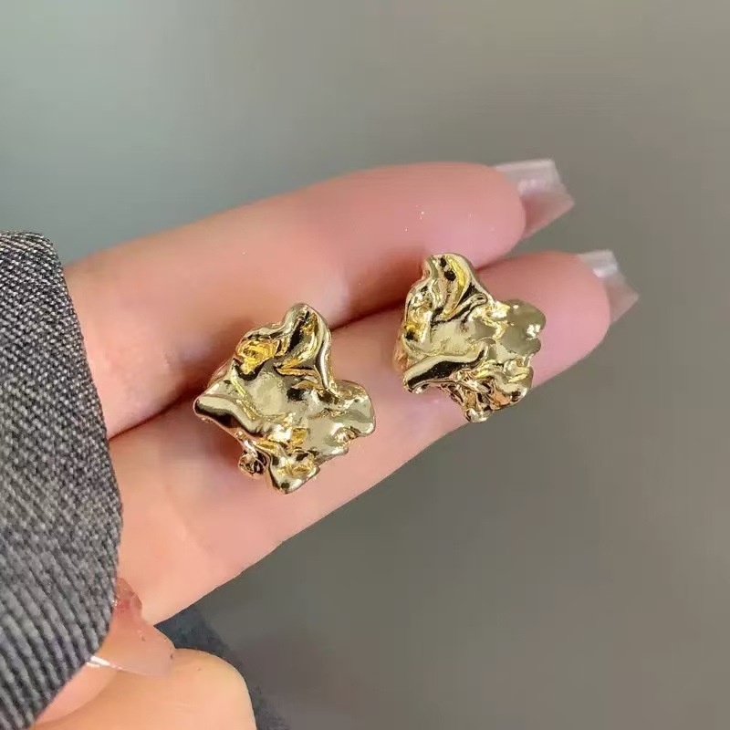 Vintage Fashion Korea - Boucles d'oreilles à clous en métal