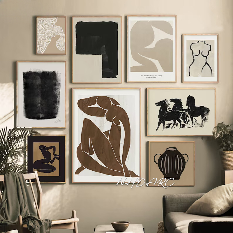 Vintage Fashion Prints For Wall - Art mural minimaliste scandinave, art mural