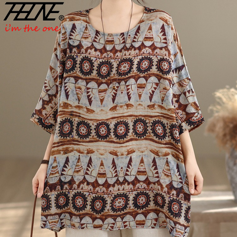 Vintage Fashion Jersey - THHONE Blouse Femme Grande Taille Mode