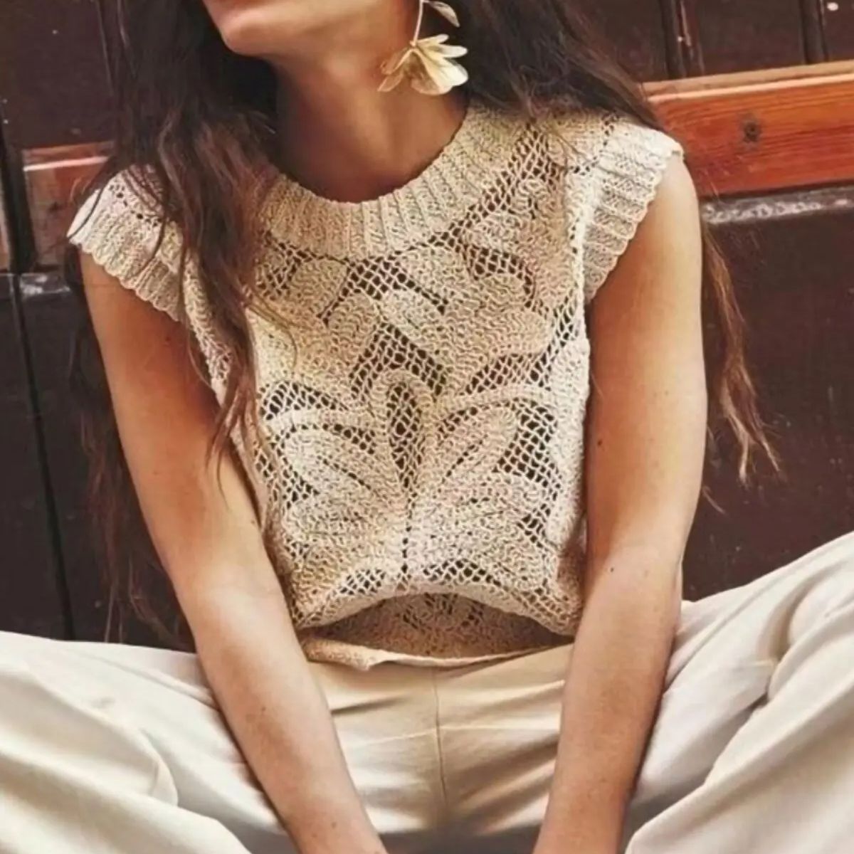 Crochet Top Boho - Nouvelle collection été – Gilet bohème
