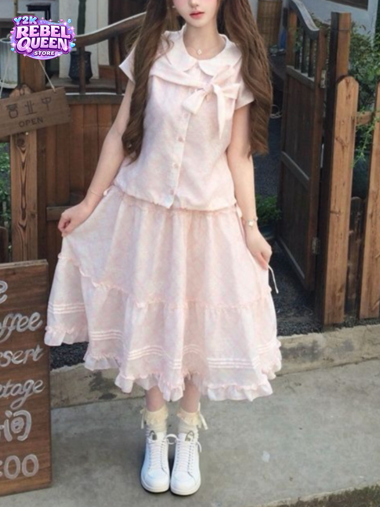 Vintage Fashion Jersey - Ensemble 2 pièces pour femme, haut