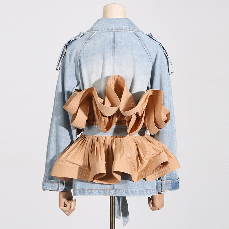 HKSH printemps été nouveau Chi - Patchwork Jean Jacket avis et prix