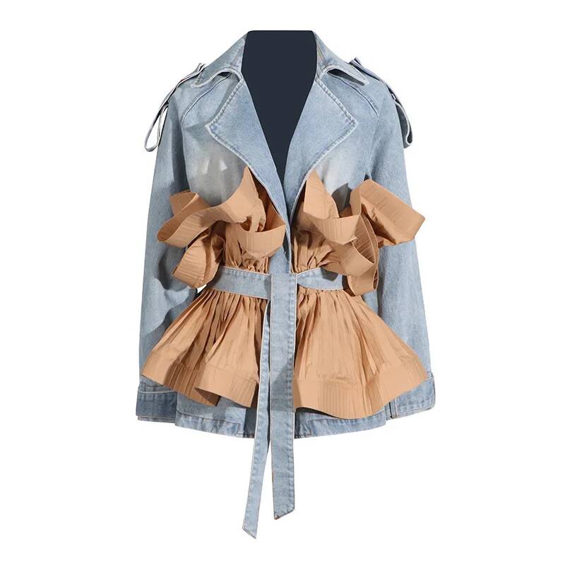 HKSH printemps été nouveau Chi - Patchwork Jean Jacket avis et prix