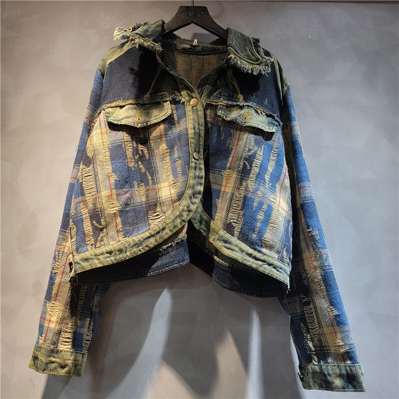 WTHT mode femmes irrégulière P - Patchwork Jean Jacket avis et prix