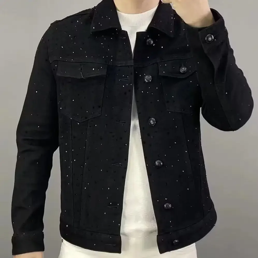 Veste en Jean pour Homme, Mant - Patchwork Jean Jacket avis et prix